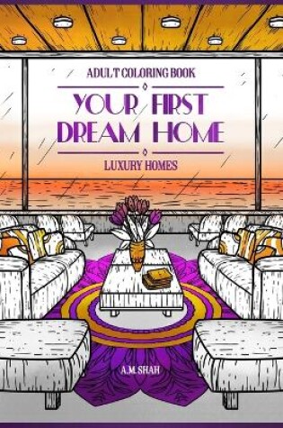 Cover of Adult Coloring Book Luxury Homes