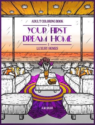 Book cover for Adult Coloring Book Luxury Homes