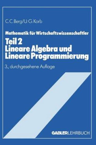 Cover of Lineare Algebra Und Lineare Programmierung