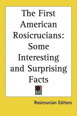 Cover of The First American Rosicrucians