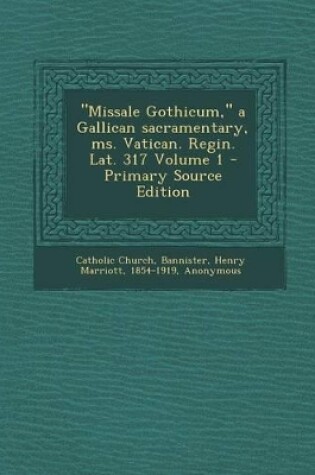 Cover of Missale Gothicum, a Gallican Sacramentary, Ms. Vatican. Regin. Lat. 317 Volume 1