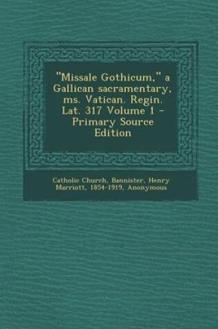Cover of Missale Gothicum, a Gallican Sacramentary, Ms. Vatican. Regin. Lat. 317 Volume 1