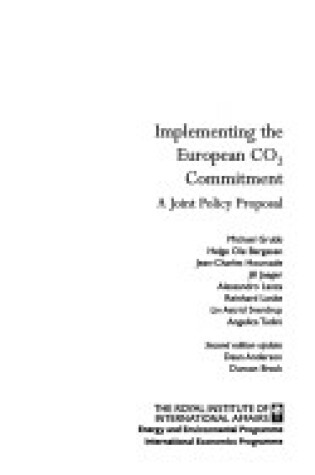 Cover of Implementing the European CO2 Commitment