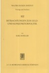 Book cover for Betrachtungen Zur Geld- Und Konjunkturpolitik