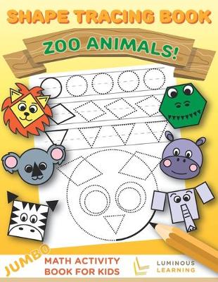 Book cover for Shape Tracing Book - Zoo Animals