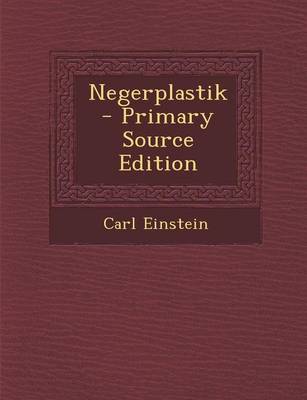 Book cover for Negerplastik