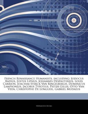 Cover of Articles on French Renaissance Humanists, Including