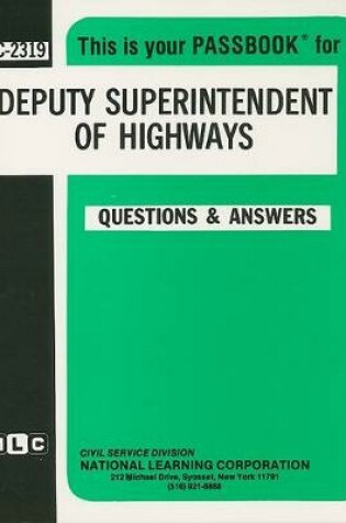 Cover of Deputy Superintendent of Highways