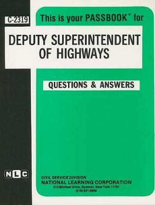 Book cover for Deputy Superintendent of Highways