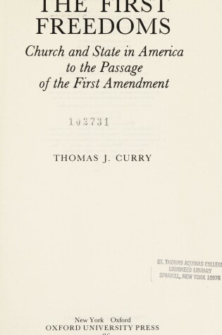 Cover of The First Freedoms