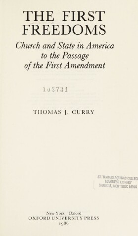 Book cover for The First Freedoms