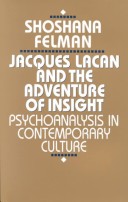 Book cover for Jacques Lacan and the Adventure of Insight