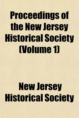 Book cover for Proceedings of the New Jersey Historical Society Volume 9