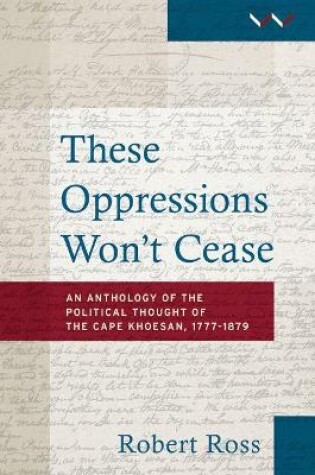 Cover of These oppressions won't cease