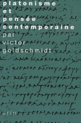 Cover of Platonisme Et Pensee Contemporaine