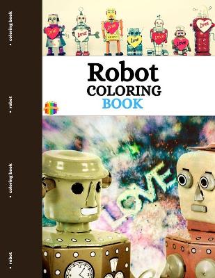 Book cover for Robot Coloring Book