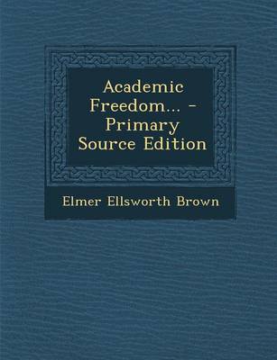 Book cover for Academic Freedom...