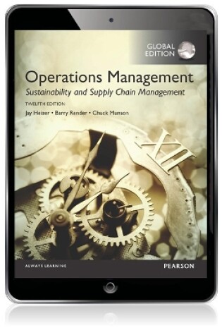 Cover of Operations Management: Sustainability and Supply Chain Management, Global Edition