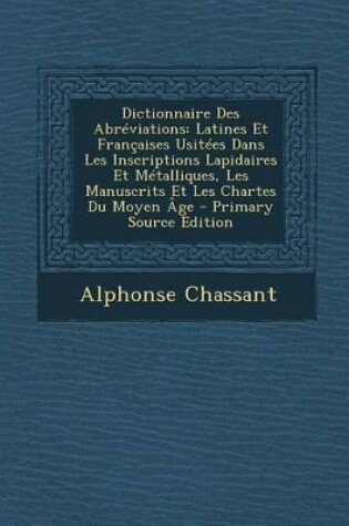 Cover of Dictionnaire Des Abreviations
