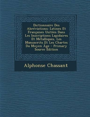 Book cover for Dictionnaire Des Abreviations