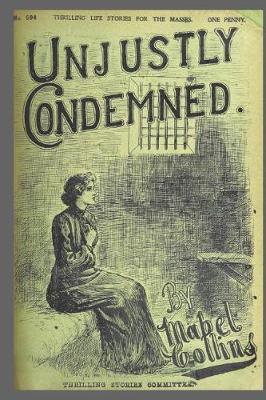 Cover of Journal Vintage Penny Dreadful Book Cover Reproduction Unjustly Condemned