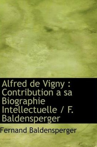 Cover of Alfred de Vigny