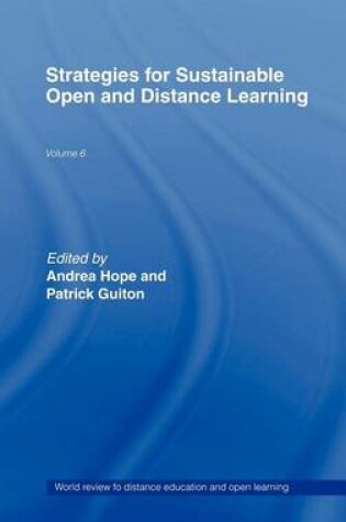 Cover of Strategies for Sustainable Open and Distance Learning