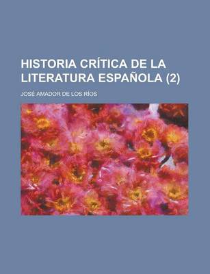 Book cover for Historia Critica de La Literatura Espanola (2)