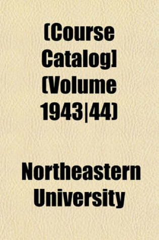 Cover of [Course Catalog] Volume 1943/44