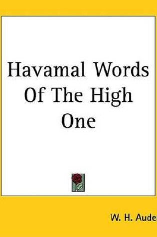 Cover of Havamal Words of the High One