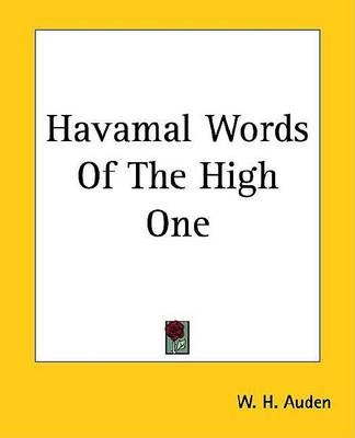 Book cover for Havamal Words of the High One