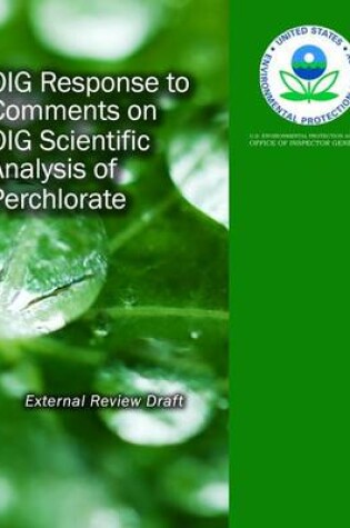 Cover of OIG Response to Comments on OIG Scientific Analysis of Perchlorate (External Review Draft)