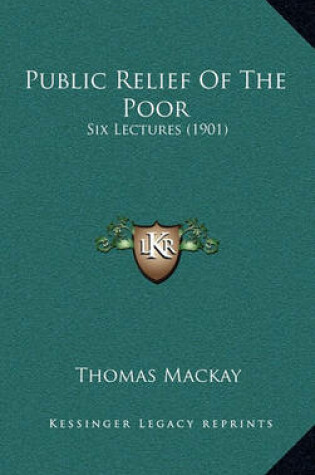 Cover of Public Relief of the Poor