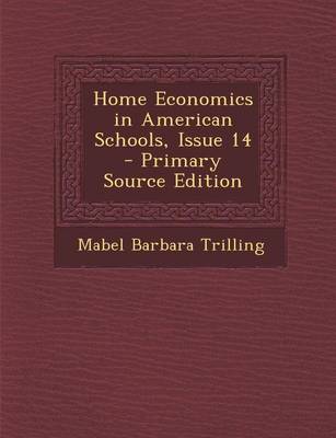 Book cover for Home Economics in American Schools, Issue 14 - Primary Source Edition