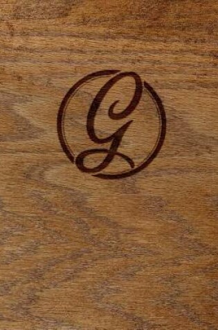 Cover of Wood Burned Monogram Creative Journal - G