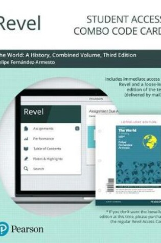 Cover of Revel for the World History, Combined Volume -- Combo Access Card