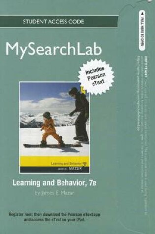 Cover of MyLab Search with Pearson eText -- Standalone Access Card -- for Learning and Behavior