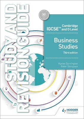 Book cover for Cambridge IGCSE and O Level Business Studies Study and Revision Guide 3rd edition