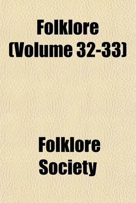 Book cover for Folklore (Volume 32-33)