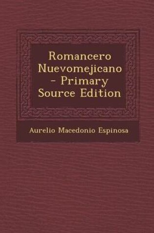 Cover of Romancero Nuevomejicano