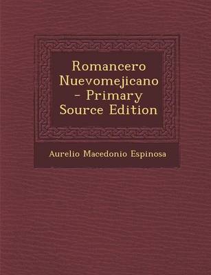 Book cover for Romancero Nuevomejicano