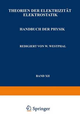 Book cover for Theorien der Elektrizität Elektrostatik