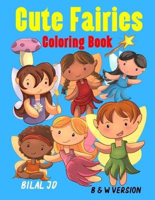 Book cover for Cute Fairies Coloring Book