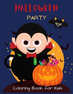 Book cover for Halloween Party Coloring Book for Kids