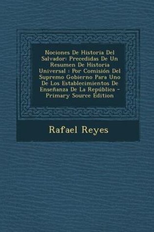 Cover of Nociones de Historia del Salvador