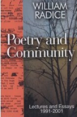 Cover of Poetry and Community