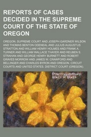 Cover of Reports of Cases Decided in the Supreme Court of the State of Oregon (Volume 86)