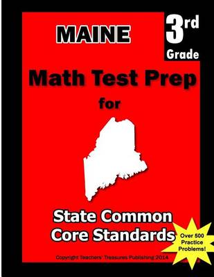 Book cover for Maine 3rd Grade Math Test Prep