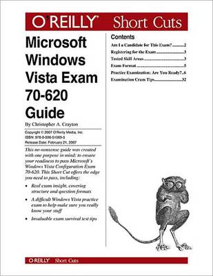 Cover of Microsoft Windows Vista Exam 70-620 Guide