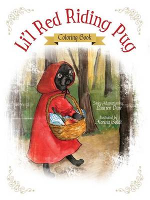 Book cover for Li'l Red Riding Pug - Coloring Book